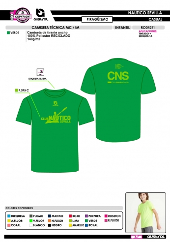 Camiseta Técnica MC IM - Piragüismo...