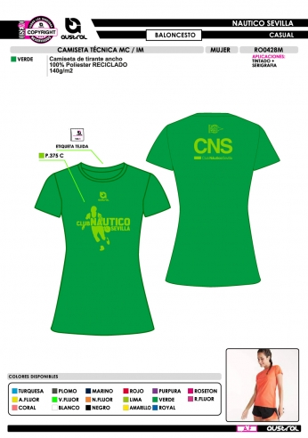 Camiseta Técnica MC IM - Piragüismo -...
