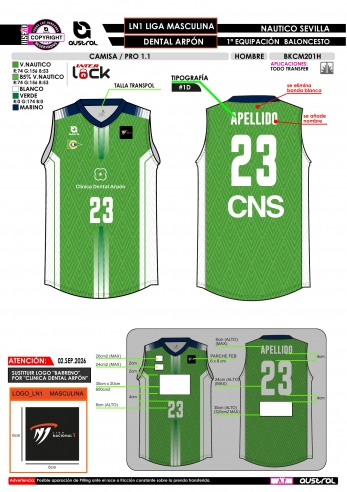 Camisa PRO 1.1 - LN1 Masc - Verde