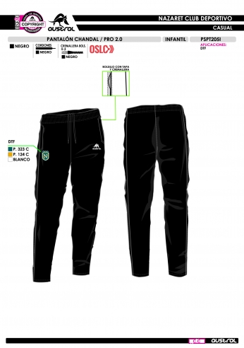 Pant. Chándal PRO 2.0 - Negro Pant. Chándal PRO 2.0 - Negro