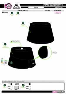 Falda PRO 2.0 - Negro 2