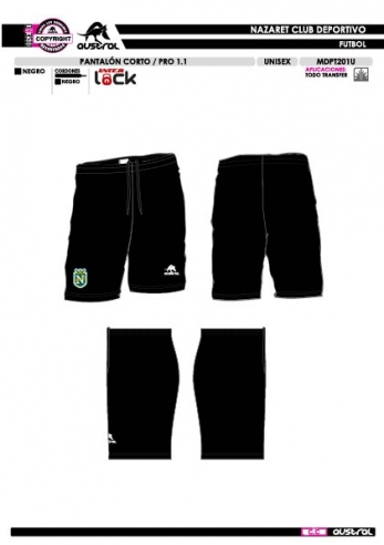 Pantalón Corto PRO 1.1 - Negro