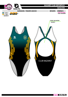 Bañador Tirante Ancho - Negro 2