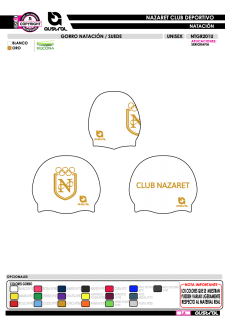 Gorro Natación SUEDE - Blanco 2