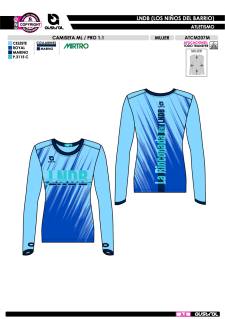 CAMISETA ML PRO 1.1 - Azul 2