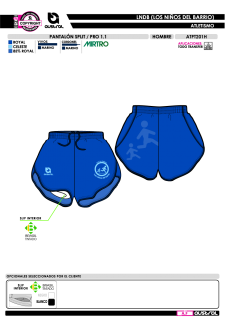 Pantalón Split PRO 1.1 - Azul 2