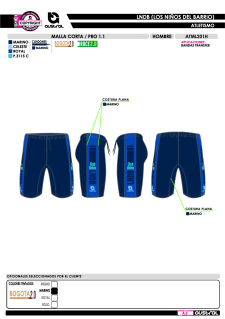 Malla Corta PRO 1.1 - Marino 2