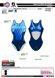 Tritraje body PRO 2.0 - Azul 2