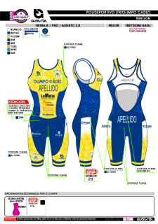 Tritraje PRO abierto 2.0 -... 2