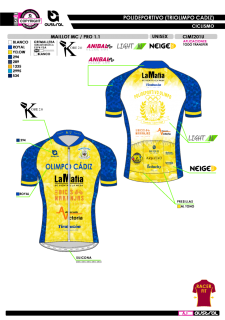 Maillot MC PRO 1.1 - Amarillo 2