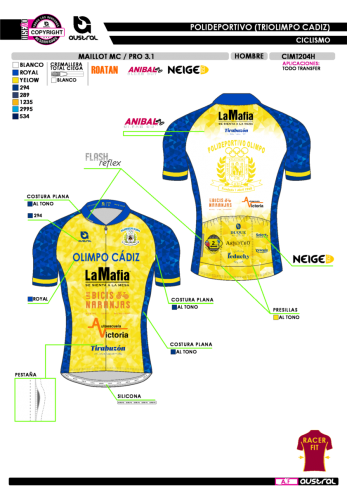 Maillot MC PRO 3.1 - Amarillo