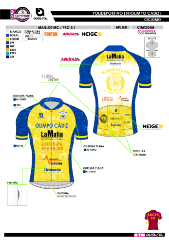 Maillot MC PRO 3.1 - Amarillo