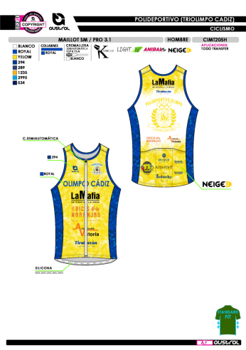 Maillot SM PRO 3.1 - Amarillo