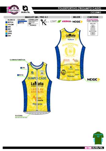 Maillot SM PRO 3.1 - Amarillo