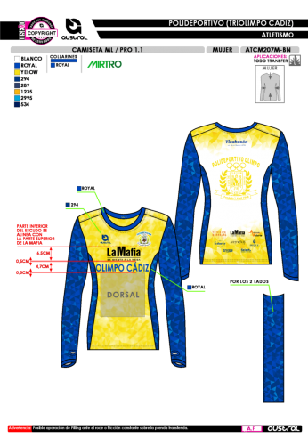 Camiseta ML PRO 1.1 - Amarillo