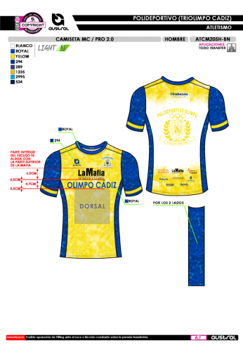 Camiseta MC PRO 2.0 - Amarillo