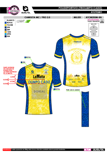 Camiseta MC PRO 2.0 - Amarillo