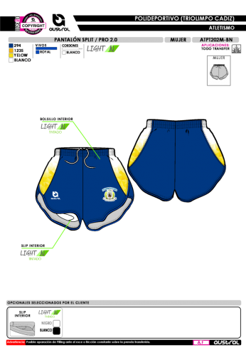 Pantalón Split PRO 2.0 - Royal