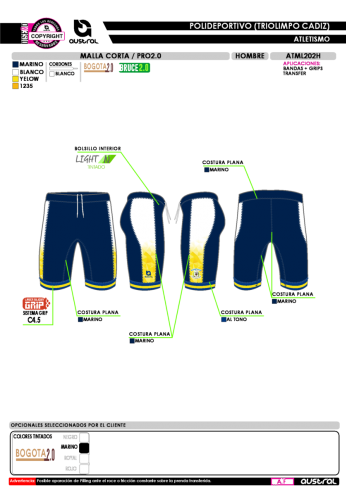 Malla Corta PRO 2.0 - Marino