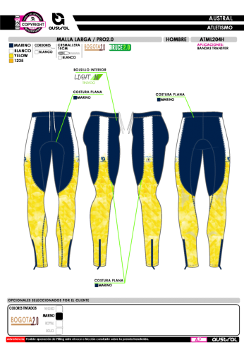 Malla Larga PRO 2.0 - Marino