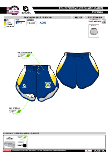 Pantlón Split PRO 3.0 - Royal