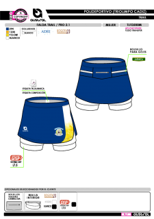 Falda Trail PRO 2.1 - Royal 2