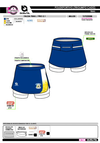 Falda Trail PRO 2.1 - Royal