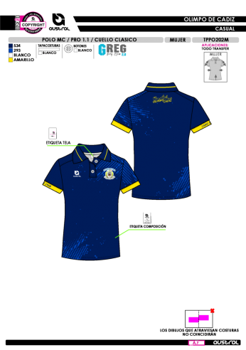 Polo MC PRO 1.1 Cuello Clásico - Royal