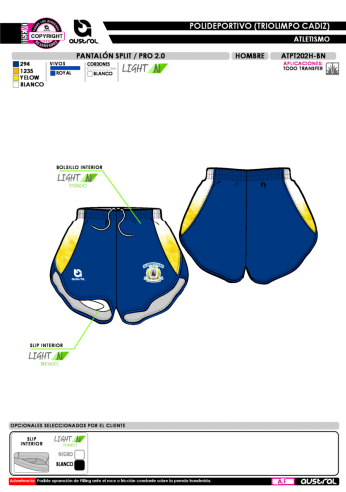 Pantalón Split PRO 2.0 - Royal