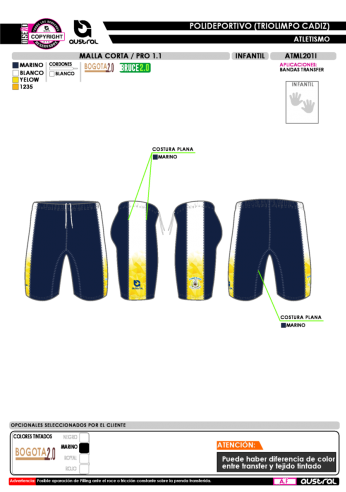 Malla Corta PRO 1.1 - Marino