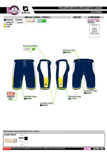 Malla Corta PRO 2.0 - Marino