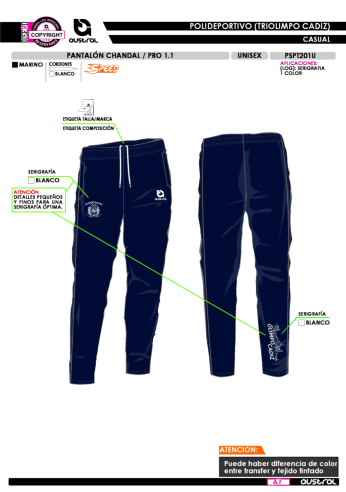 Pant. Chándal PRO 1.1 - Marino