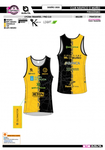 Lycra Tirantes PRO 2.0 - Amarillo