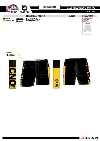 Bermuda PRO 1.1 - negro