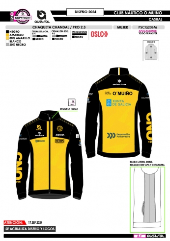 Chaq. Chándal PRO 2.3 - Amarillo Chaq. Chándal PRO 2.3 - Amarillo