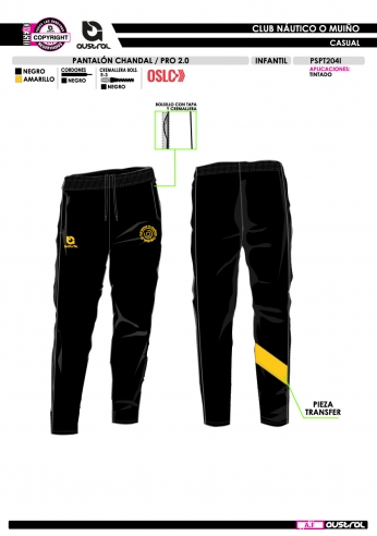 Pant. Chándal PRO 2.0 - Negro