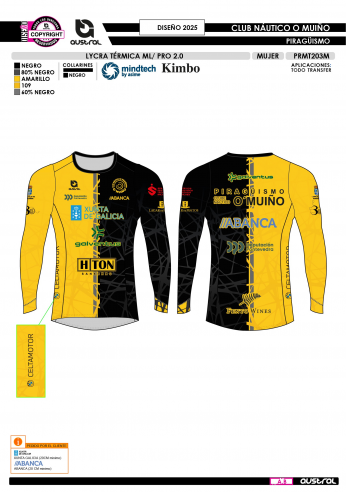 Lycra Térmica ML PRO 2.0 - Amarillo Lycra Térmica ML PRO 2.0 - Amarillo