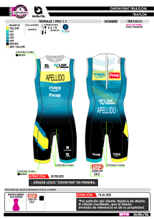 Tritraje PRO 1.1 - Azul 2