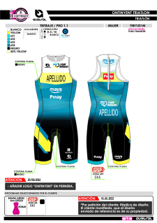 Tritraje PRO 1.1 - Azul 2