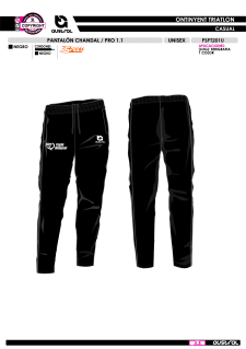 Pant. Chándal PRO 1.1 - Negro 2