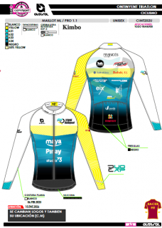 Maillot ML PRO 1.1 - Azul