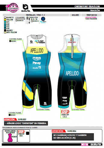 Tritraje PRO 1.1 - Azul