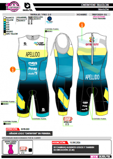 Tritraje PRO 2.0 - Azul