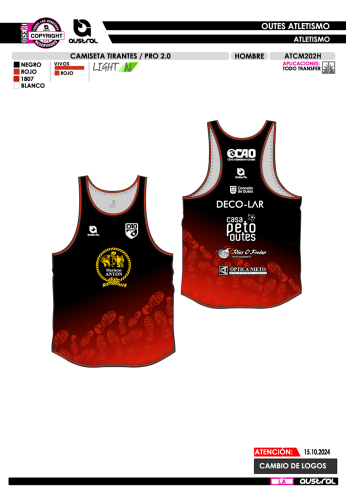 Camiseta Tirantes PRO 2.0 - Rojo