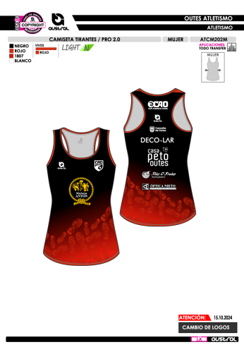 Camiseta Tirantes PRO 2.0 - Rojo