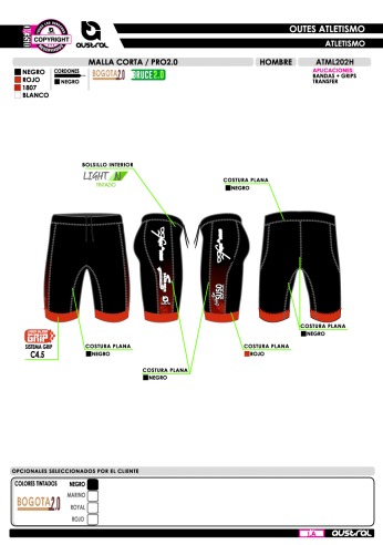 Malla Corta PRO 2.0 - Negro