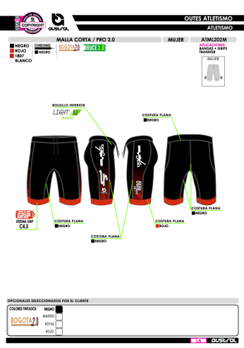 Malla Corta PRO 2.0 - Negro