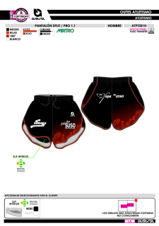 Pantalón Split PRO 1.1 - Rojo 2