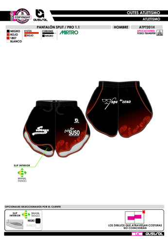 Pantalón Split PRO 1.1 - Rojo