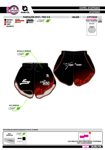 Pantalón Split PRO 2.0 - Rojo